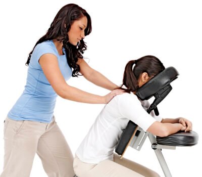 Massage back chair