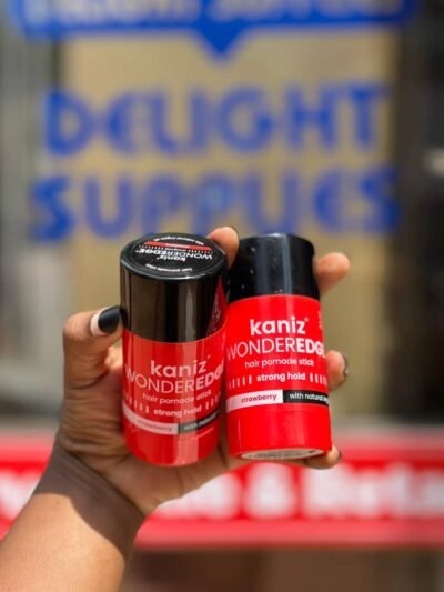 Kaniz WonderEdge Strawberry Hair Pomade Stick – Strong Hold (75g)